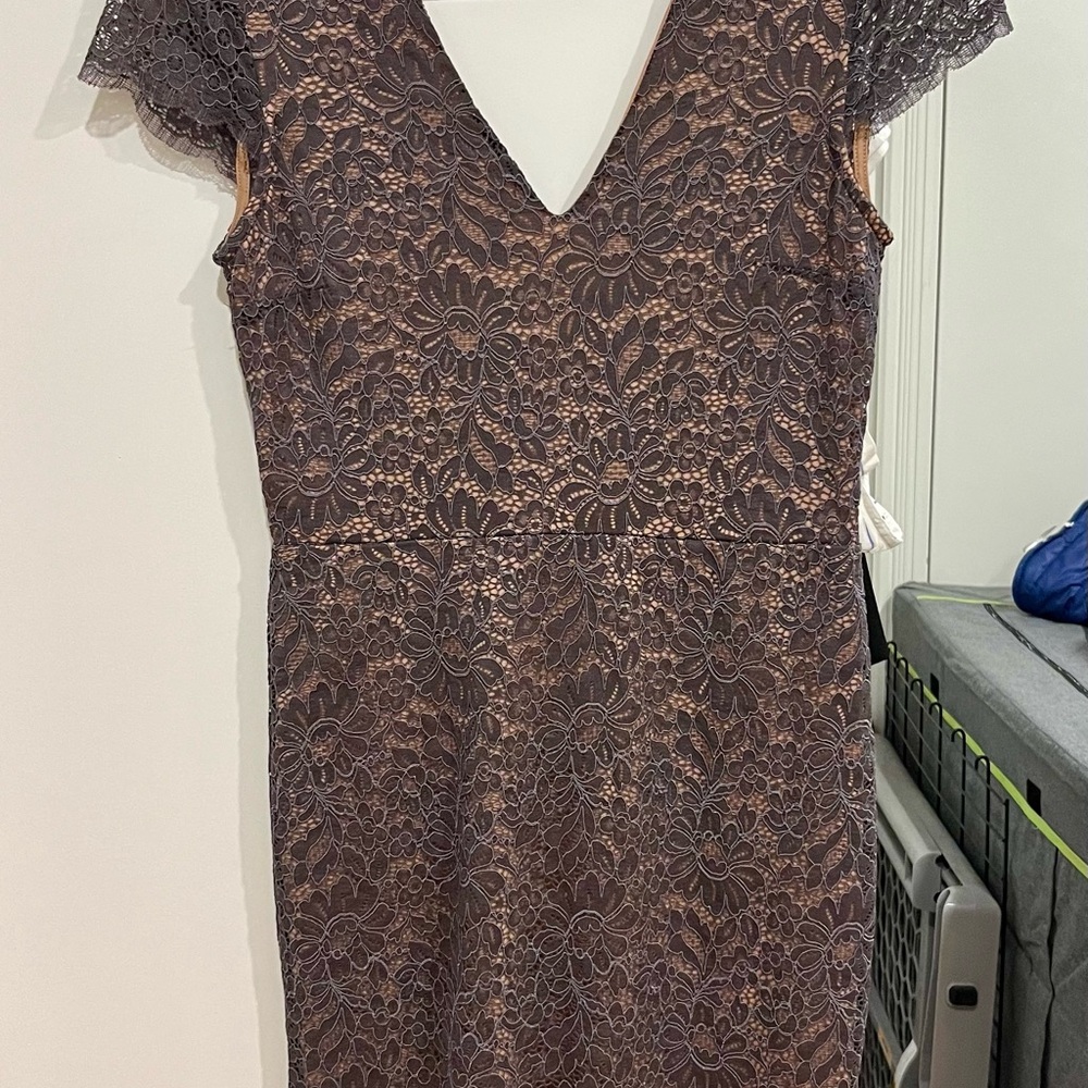 Gray Lace Dress